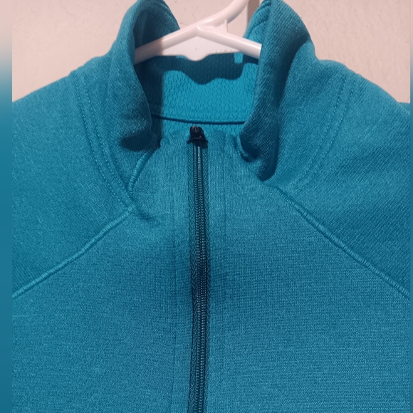 Patagonia Capilene 3 Women 1/4 Zip Baselayer Performance Sz S/M Blue Green - Picture 2 of 12